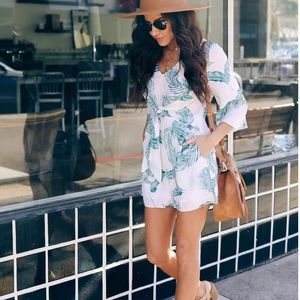 Pocketed Vici floral romper